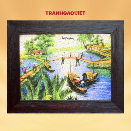 Tranh gạo quê tôi