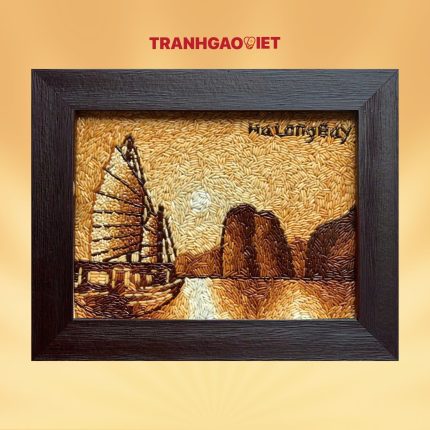 Tranh gạo vịnh hạ long