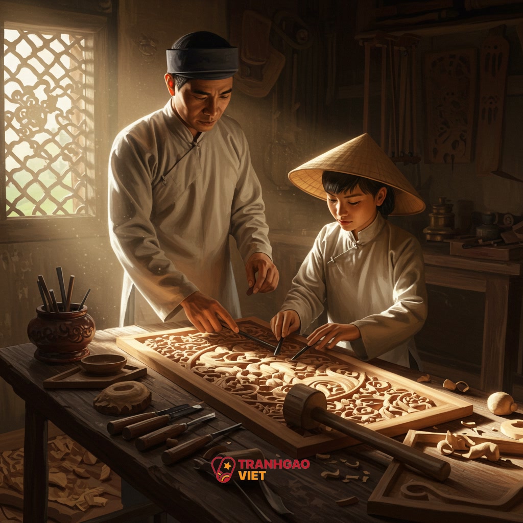 Bảo tồn và phát triển nghệ thuật Tranh Gỗ Chạm Khắc Huế trong tương lai