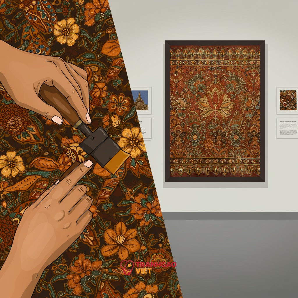 Batik Indonesia trong bối cảnh 'Tranh Nghệ Thuật': Từ Vải vóc đến Tác phẩm trưng bày