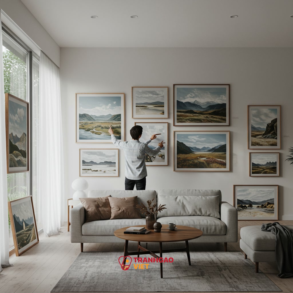 Bí quyết lựa chọn tranh nghệ thuật phù hợp làm quà tân gia