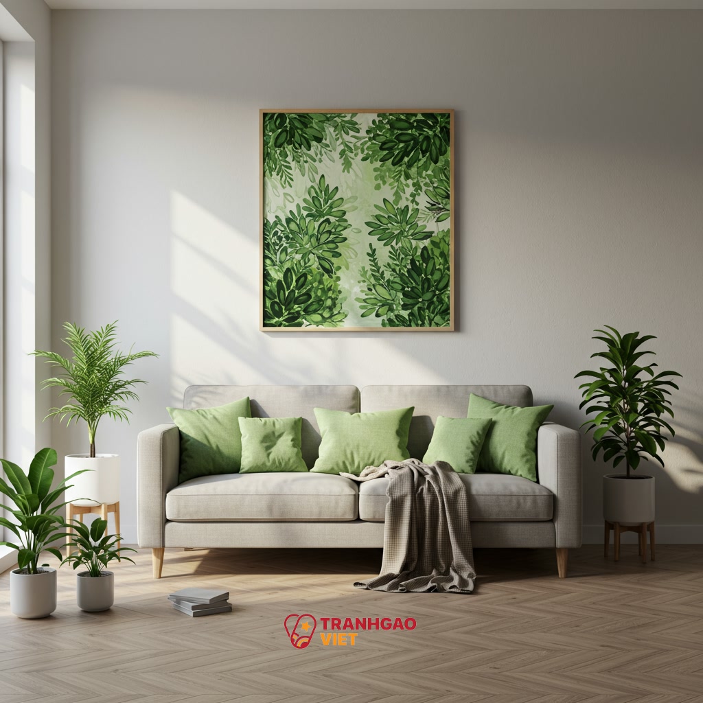 Bí quyết lựa chọn và bài trí Tranh Cây Xanh để kiến tạo Không Gian Đẹp Thở