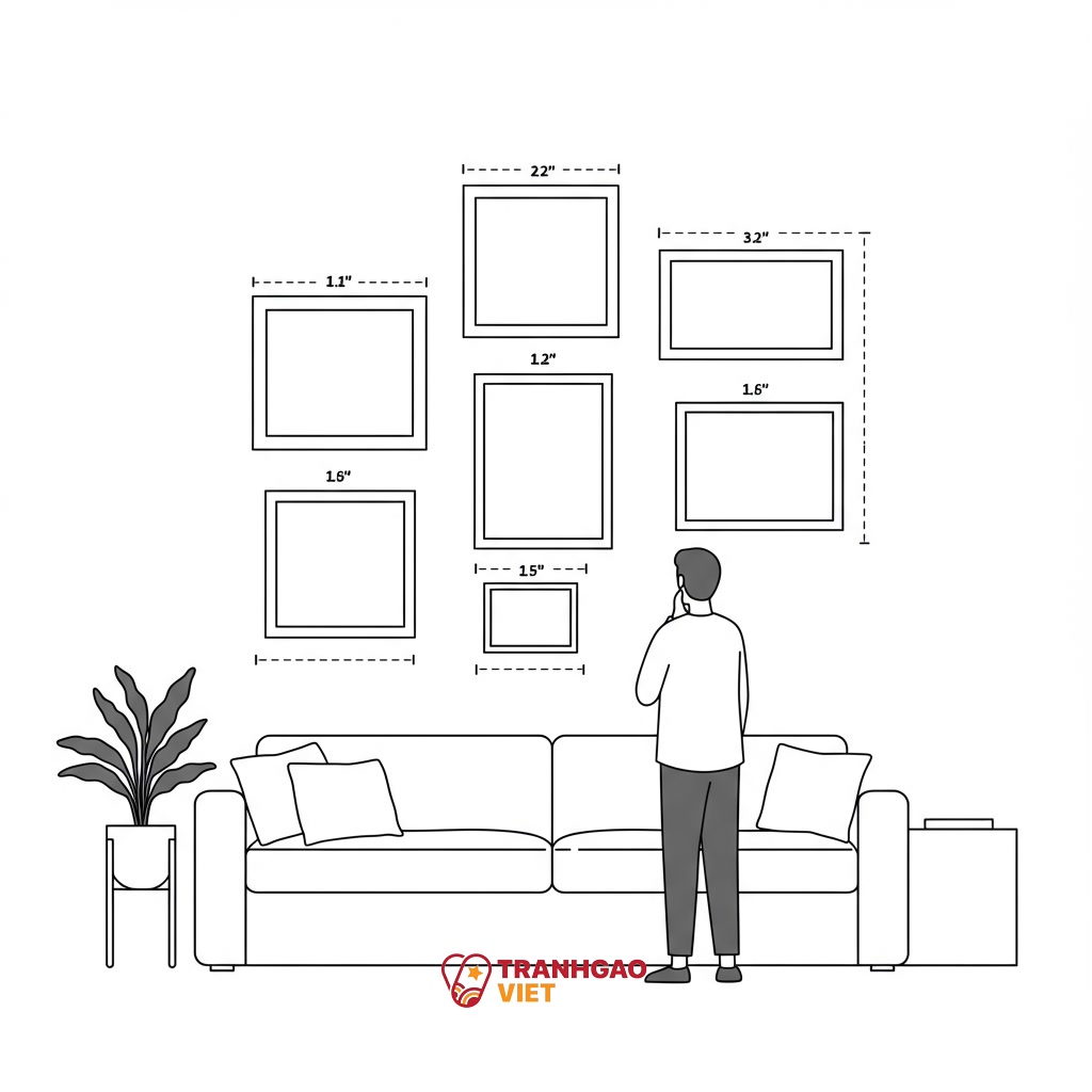 Các Yếu Tố Cần Cân Nhắc Khi Chọn Kích Thước Tranh Cho Tường Nhà