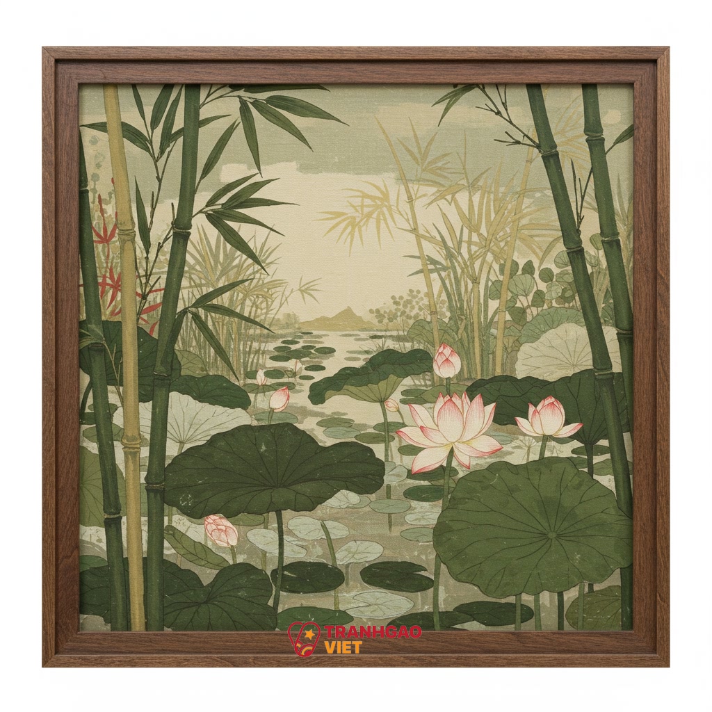 Chủ Đề, Màu Sắc và Chất liệu Tranh Lý Tưởng cho Nội Thất Indochine