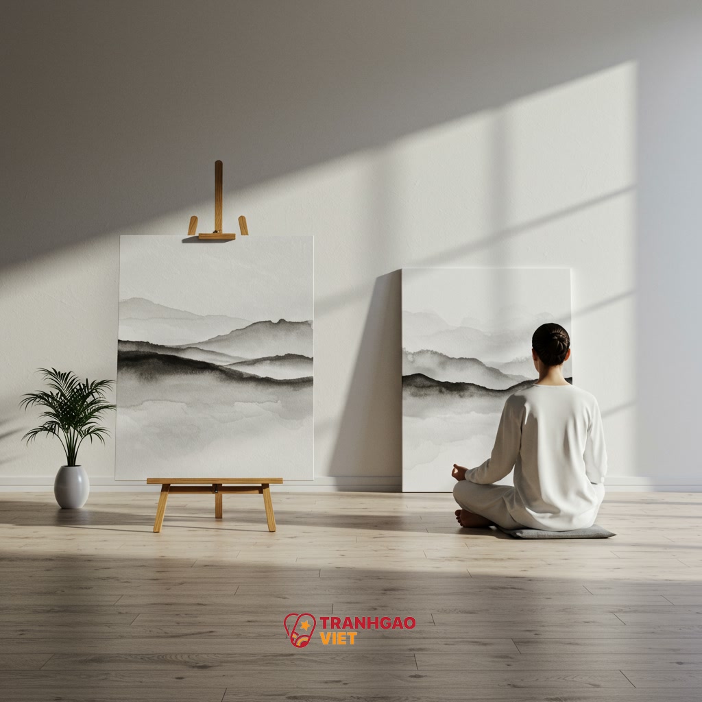 Giá trị Tinh thần và Nghệ thuật của Tranh Đơn Sắc Thiền Định