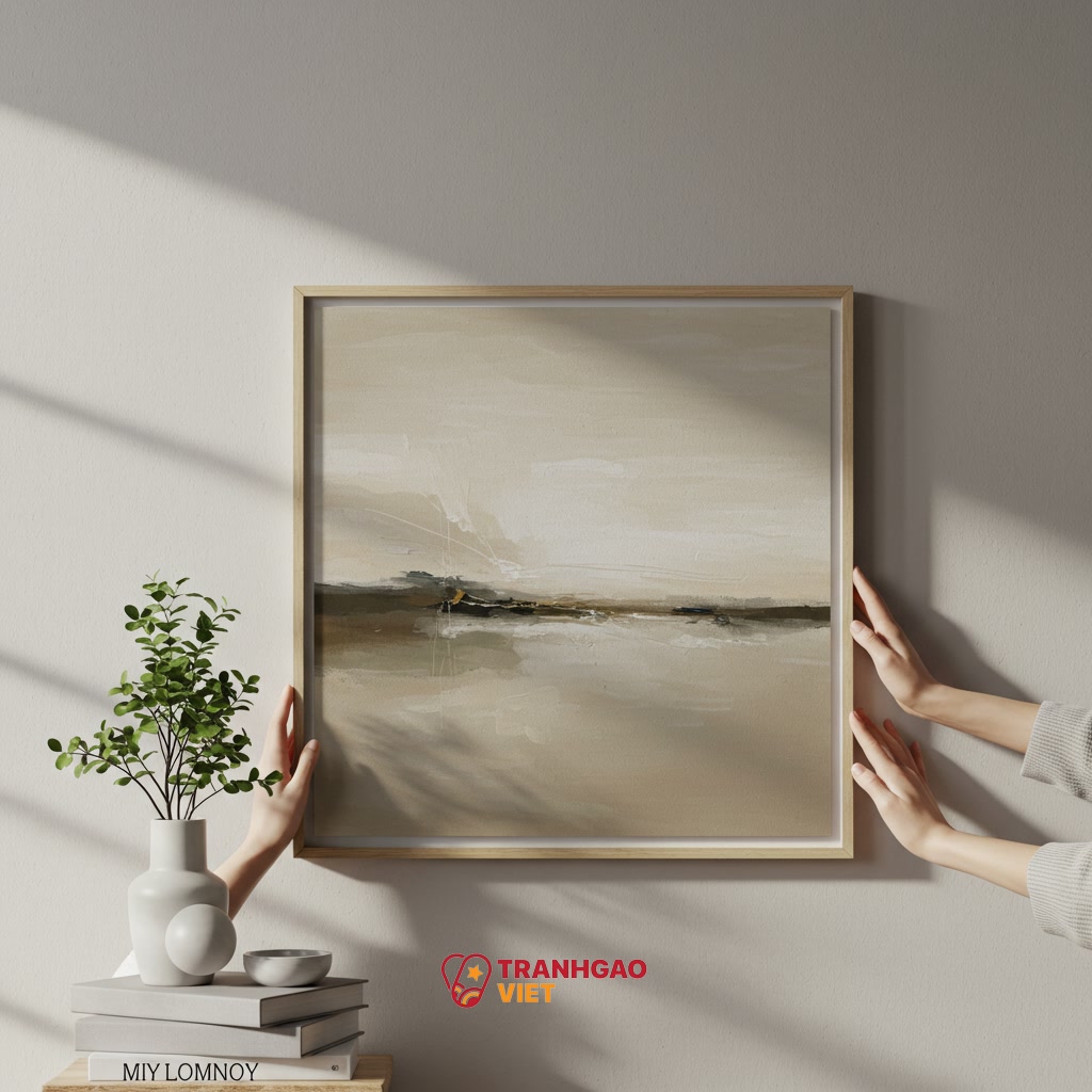 Hướng dẫn lựa chọn và ứng dụng Tranh nghệ thuật cho không gian sống chậm