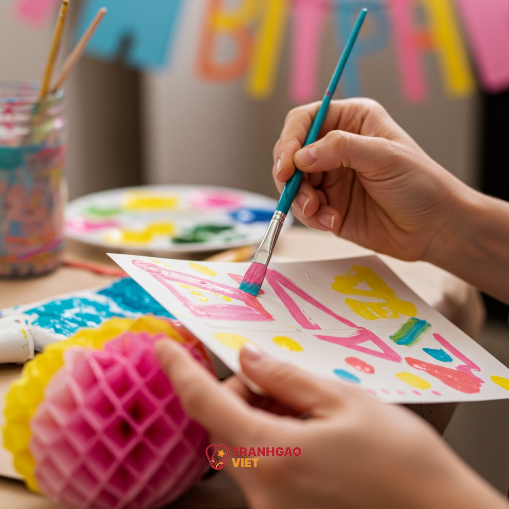 Kết hợp Đồ Handmade và Nghệ Thuật Tranh: Tạo điểm nhấn độc đáo