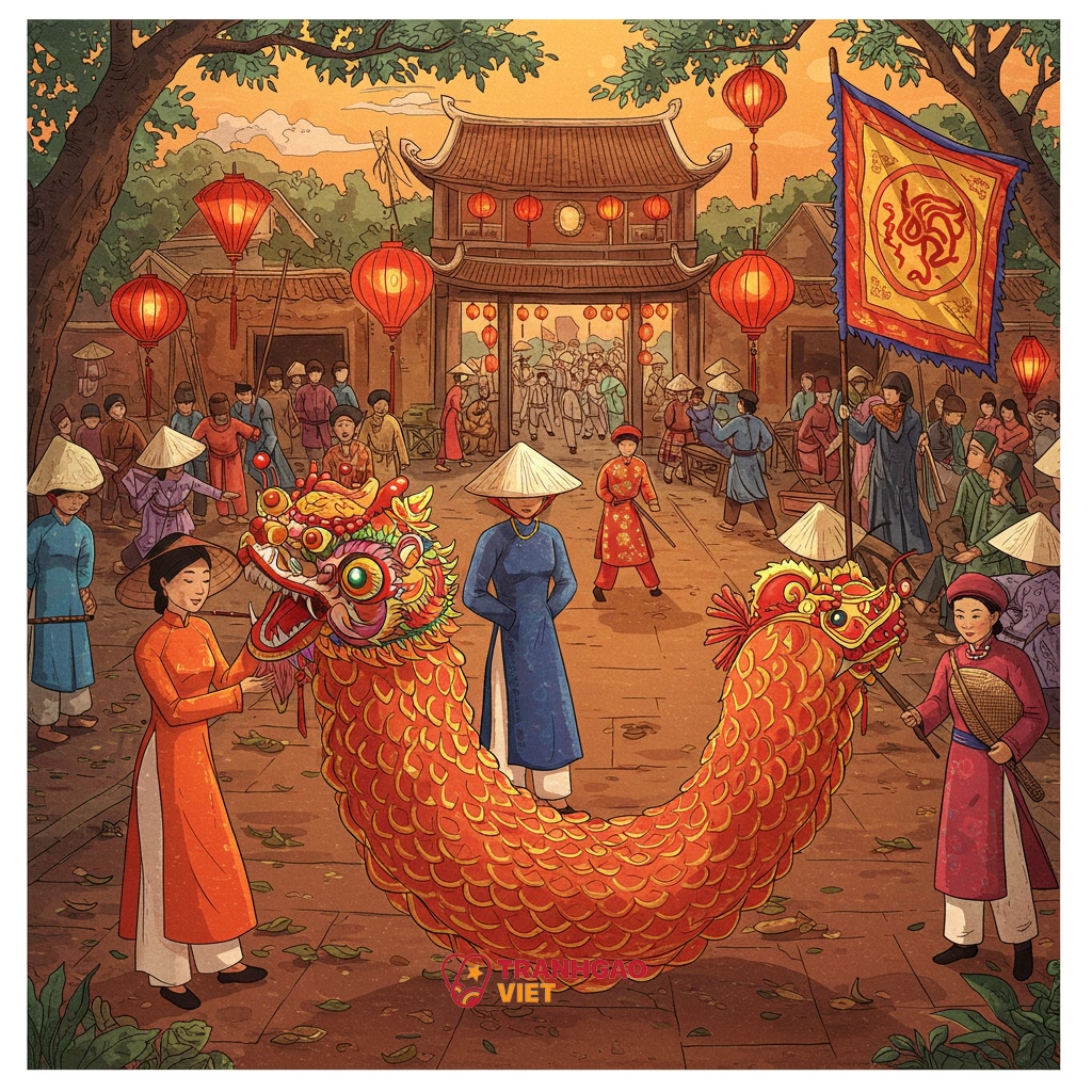 Lễ hội Việt Nam - Nguồn Cảm Hứng Bất Tận cho Nét Vẽ