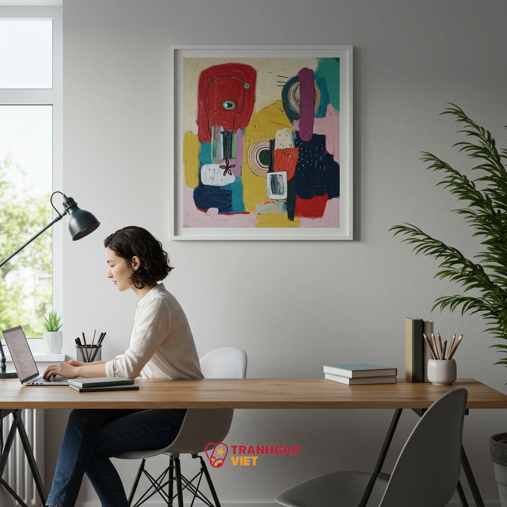 Lợi ích cụ thể khi sử dụng Tranh Nghệ Thuật để tăng tập trung và sáng tạo