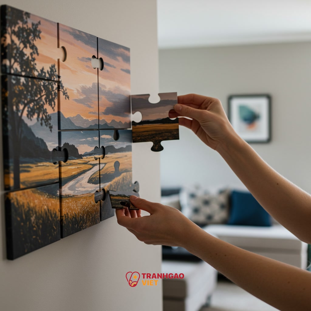 Lựa Chọn Tranh Ghép Bộ Và Vị Trí Treo Phù Hợp