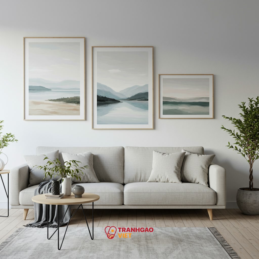 Lựa chọn tranh nghệ thuật phù hợp cho căn hộ diện tích khiêm tốn