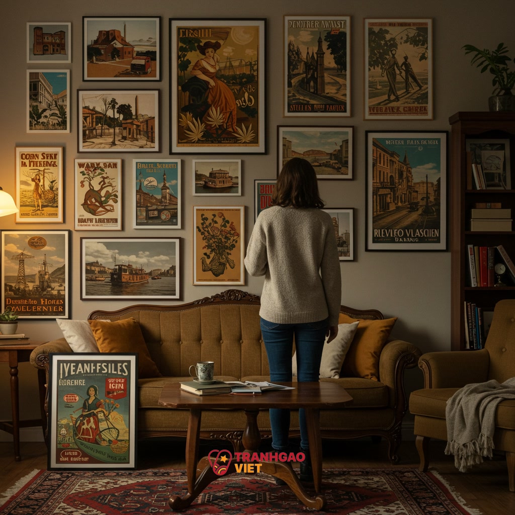 Lựa chọn và Thưởng thức Tranh Retro Vintage Nghệ thuật