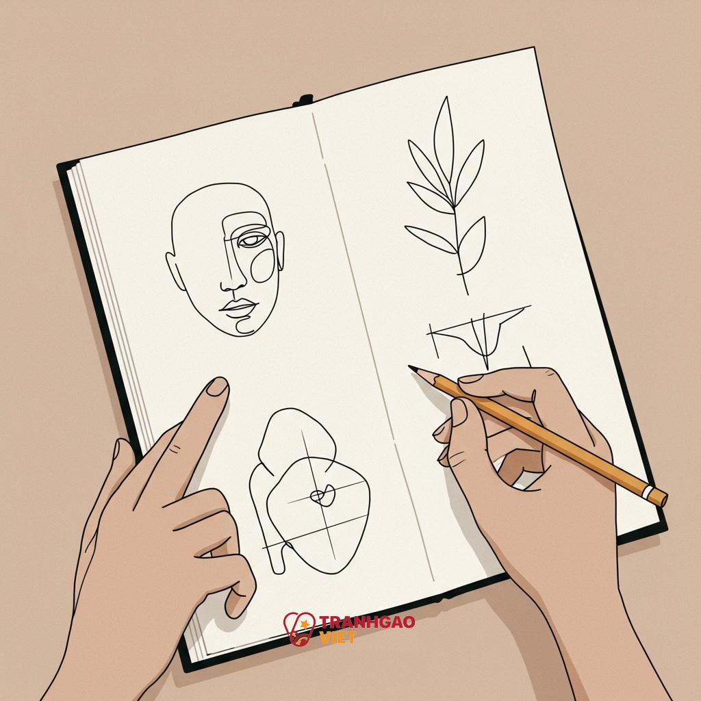 Phân tích một số ví dụ điển hình về Line Art trong Tranh Nghệ thuật nổi tiếng