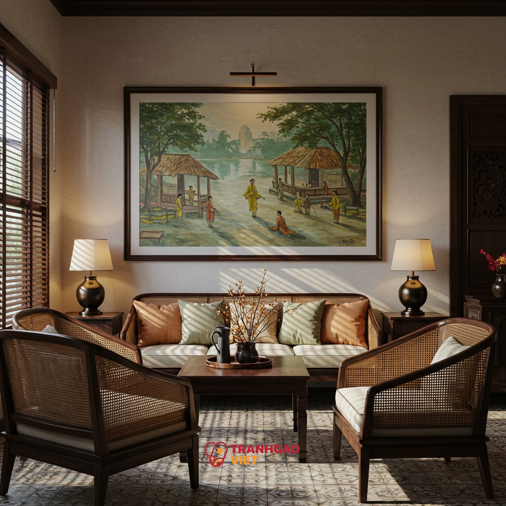 Tìm hiểu về Phong cách Nội thất Indochine và Vai trò của Tranh Nghệ Thuật