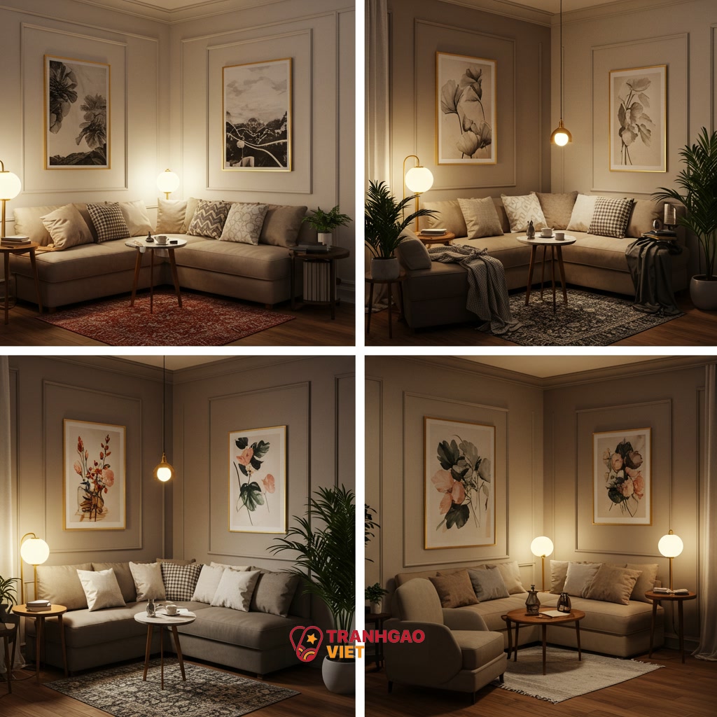 Tổng Quan 5 Phong Cách Decor Giảm Stress Với Tranh Nghệ Thuật