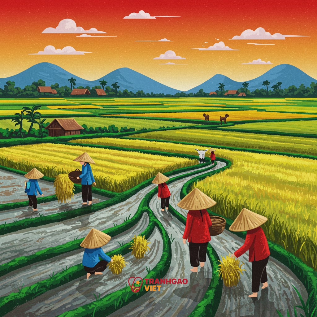 Tranh Dân Gian: Định Nghĩa và Vị Trí Trong Dòng Chảy Tranh Nghệ Thuật