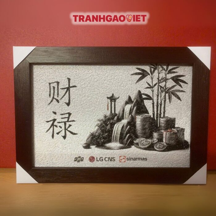 Tranh Gạo Logo LG CNS