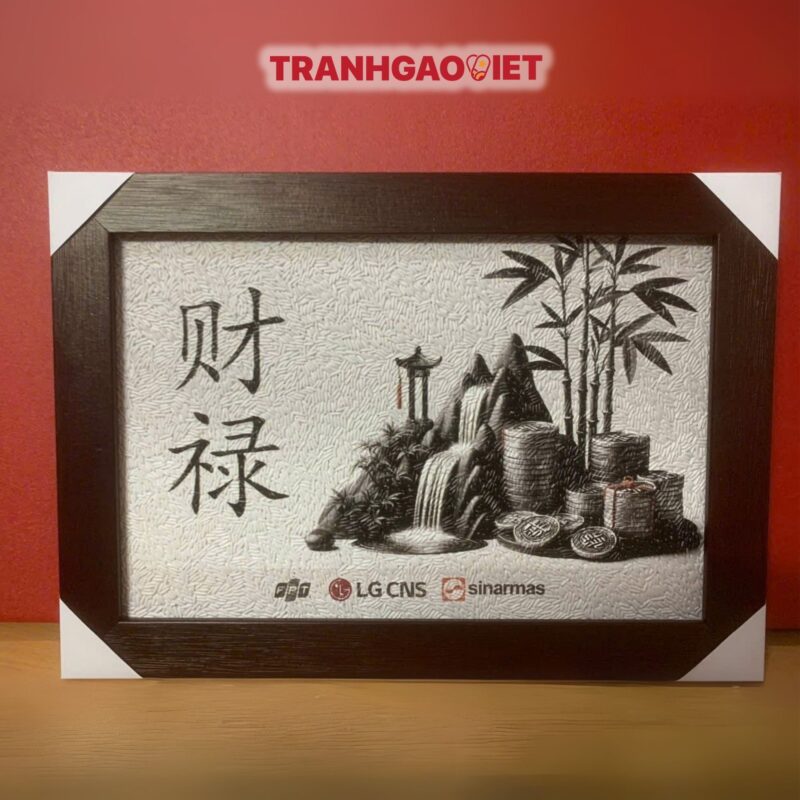 Tranh Gạo Logo LG CNS