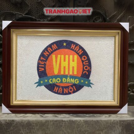 Tranh Gạo Logo Cao Đẳng VHH