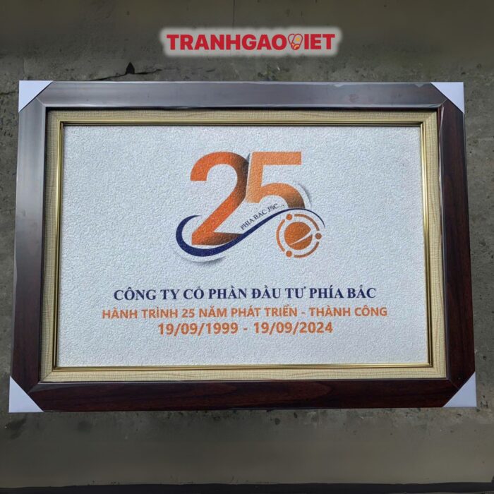 Tranh Gạo Logo Công Ty Cổ Phần Đầu Tư Phía Bắc