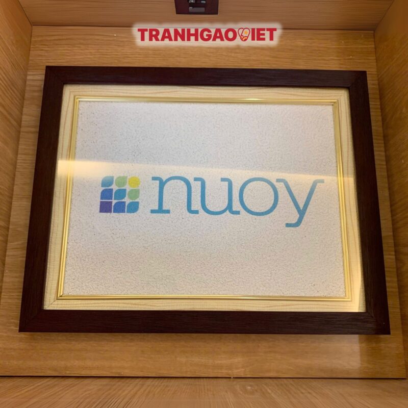Tranh Gạo Logo Công ty Nuoy
