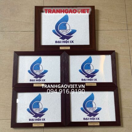 Tranh Gạo Logo Đại Hội 9 Đoàn Thanh Niên Việt Nam