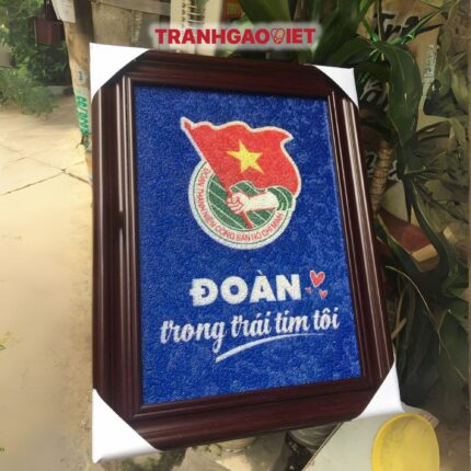 Tranh Gạo Logo Đoàn Thanh Niên Cộng Sản Việt Nam
