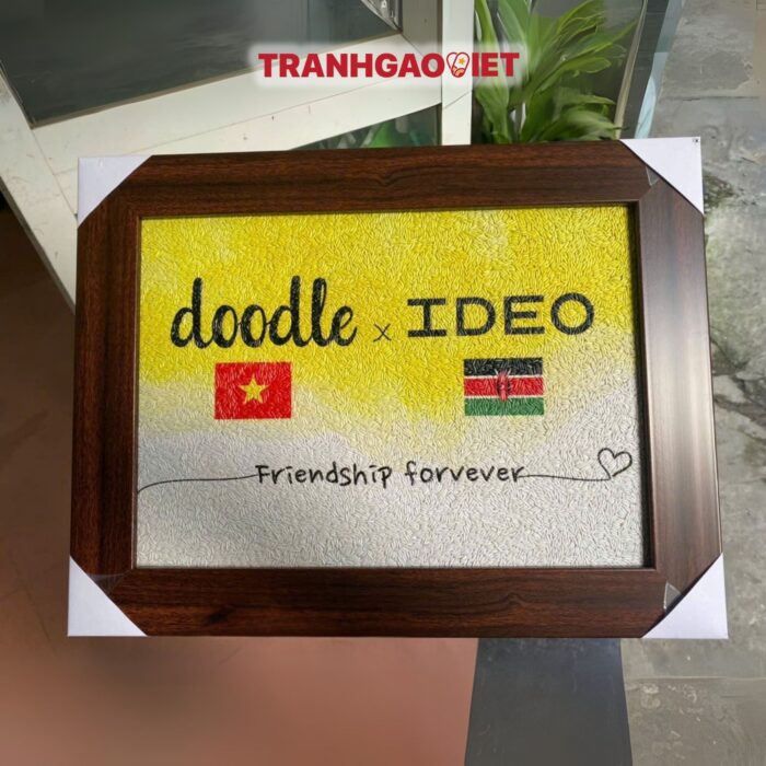 Tranh Gạo Logo Doodle Việt Nam Và IDEO