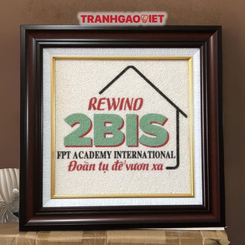 Tranh Gạo Logo FPT Academy