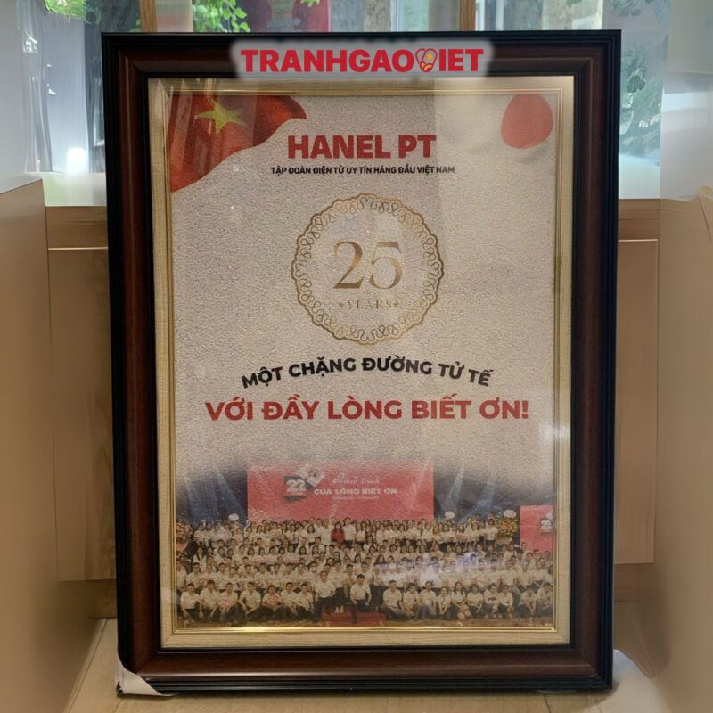 Tranh Gạo Logo Hanel PT Một Chặng Đường