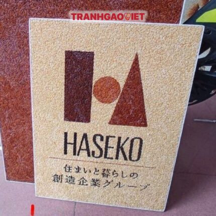 Tranh Gạo Logo Haseko