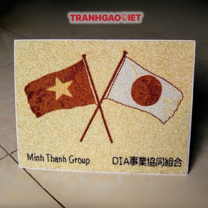 Tranh Gạo Logo Minh Thanh Group