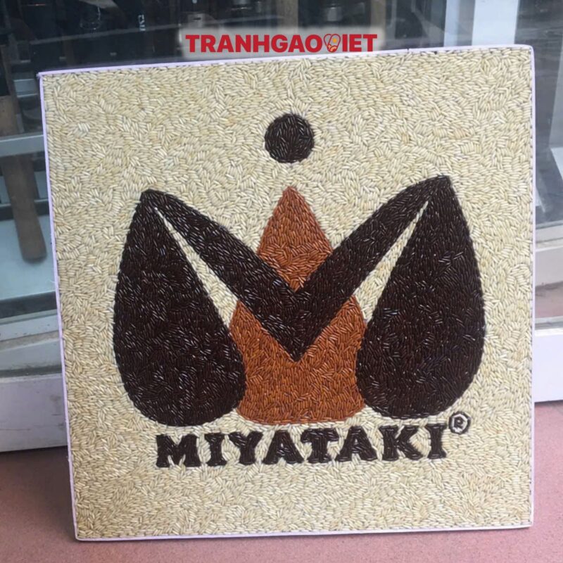 Tranh Gạo Logo Miyataki