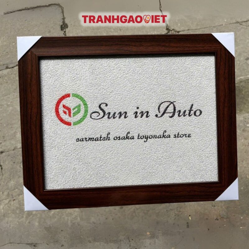 Tranh Gạo Logo Sun In Auto