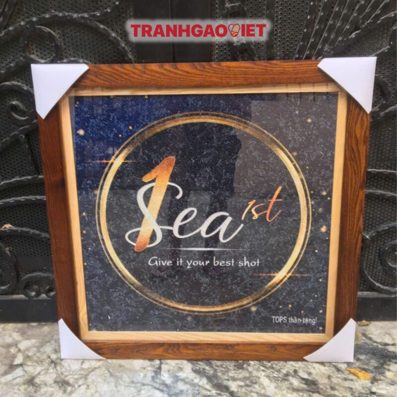 Tranh Gạo Logo Tops