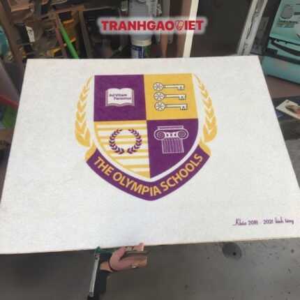 Tranh Gạo Logo Trường The Olympia Schools