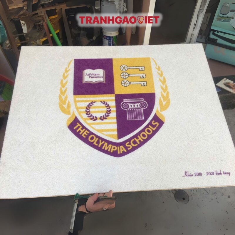 Tranh Gạo Logo Trường The Olympia Schools