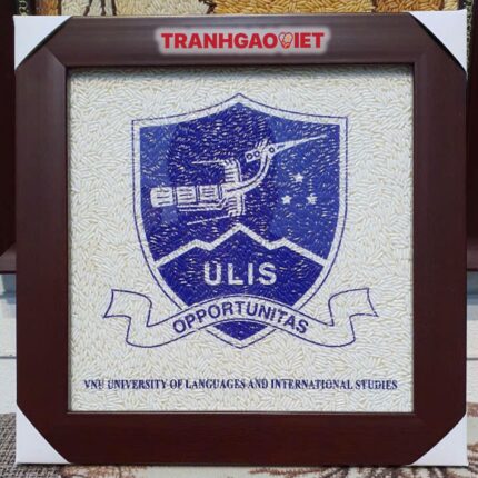 Tranh Gạo Logo Trường Ulis