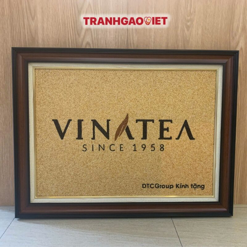 Tranh Gạo Logo Vinatea