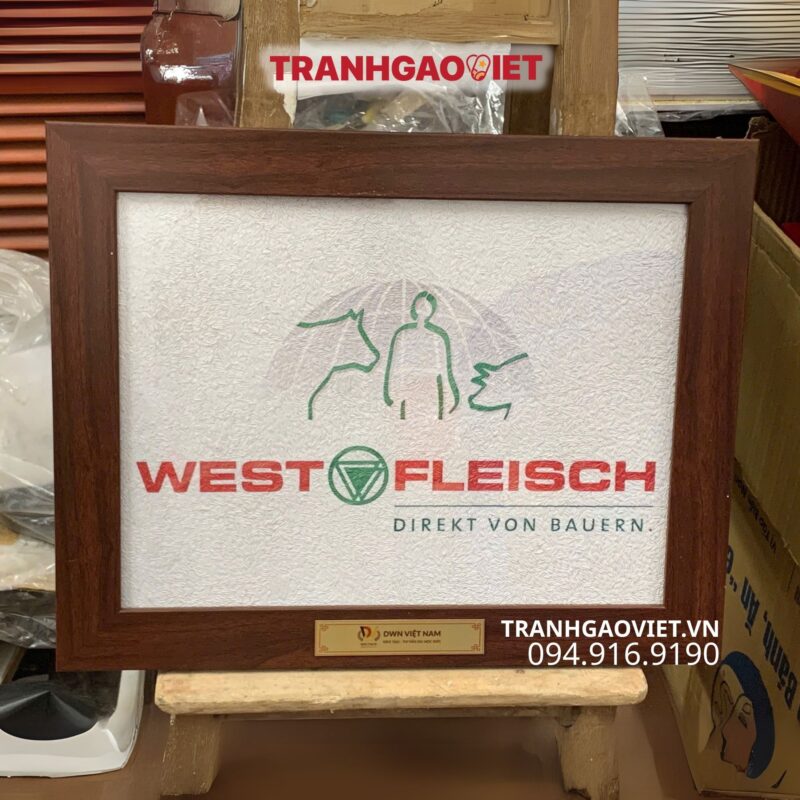 Tranh Gạo Logo West Fleisch