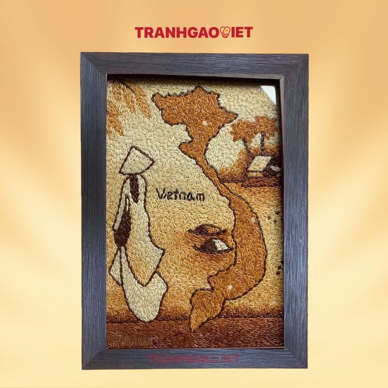 Tranh Gạo Việt Nam Quê Hương