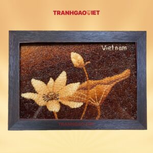Tranh Gạo Thanh Liên Hoa