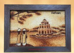 Trranh Gạo Tháp Rùa Ban Mai