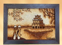 Tranh Gạo Tháp Rùa