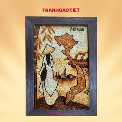 Tranh Gạo Việt Nam Quê Hương Trong Tôi