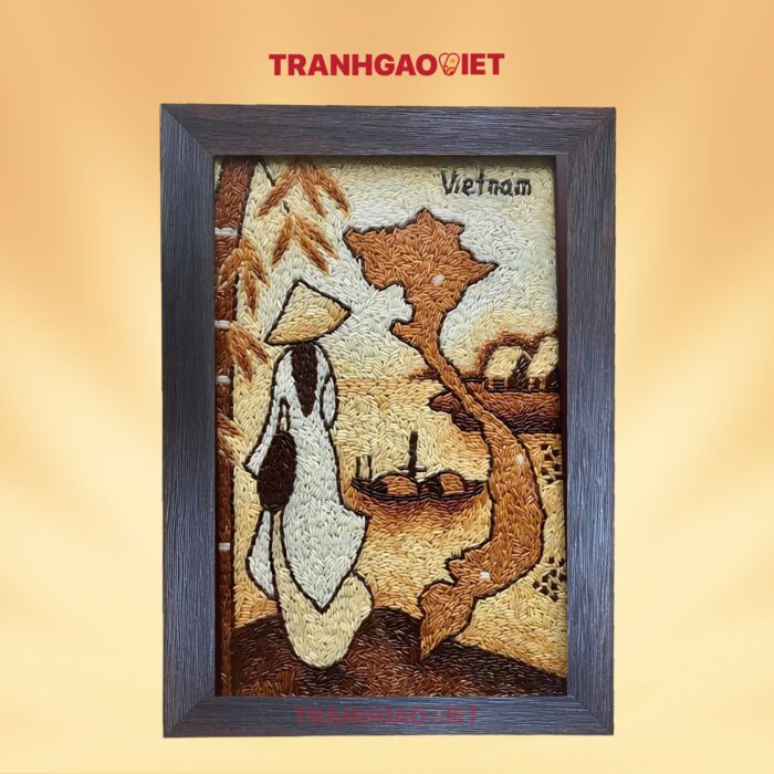 Tranh Gạo Việt Nam Quê Hương Trong Tôi