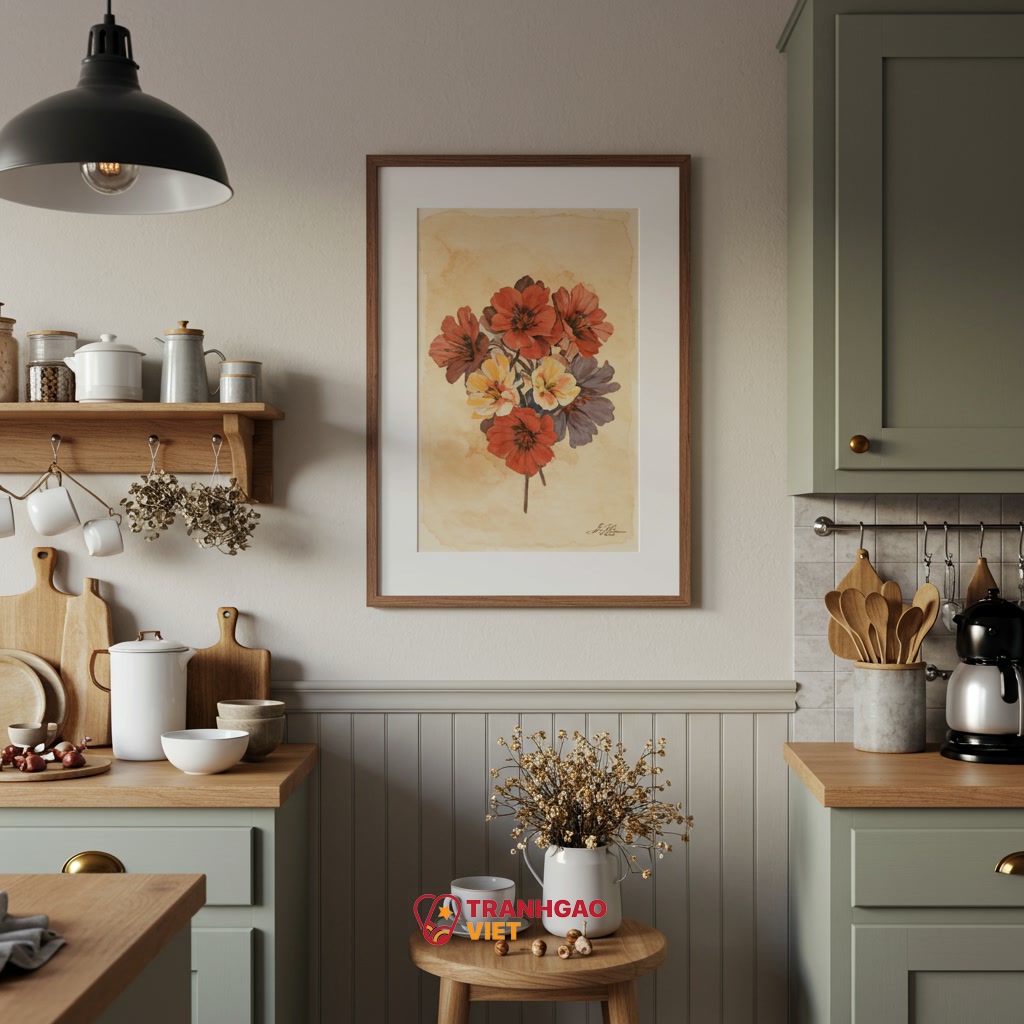 Ứng Dụng 'Tranh Nghệ Thuật' Để Nâng Tầm Không Gian Bếp